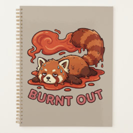 Agenda Funny Melting Red Panda Burnt Out Sticker | Cute 