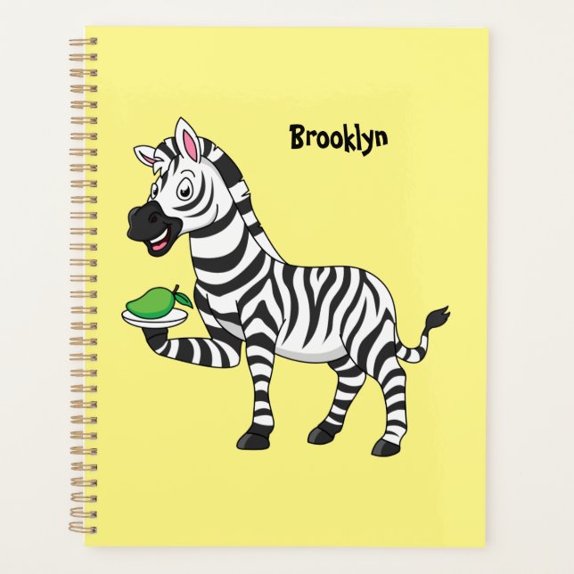 Agenda Funny zebra cartoon illustration (Frente)