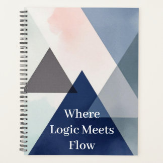 Agenda Fusão de Geometria Orgânica | Aquarela