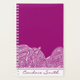 Agenda Fushia Waves
