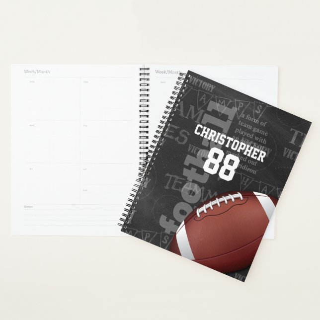 Agenda Futebol americano personalizado (Exibição)