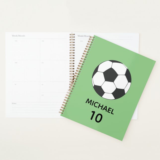 Agenda Futebol Personalizado Nome E Número (Exibição)