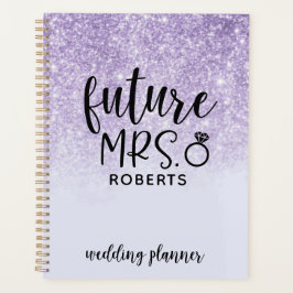 Agenda Futura Sra. Wedding Purple Glitter
