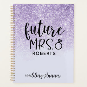 Agenda Futura Sra. Wedding Purple Glitter