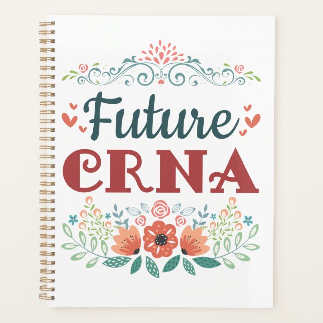 Agenda Futuro CRNA Enfermeira Anestesiologista Anestesist (Frente)