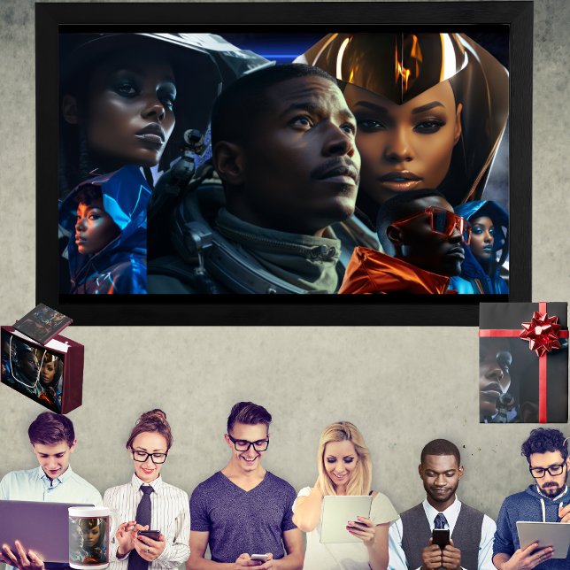 Agenda Futuro Negro (Get the full "Black Future" collection at  https://bit.ly/BlackFutureZazzle)