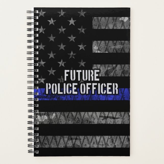Agenda Futuro Oficial Policial Thin Blue Line Afetado Fl (Frente)