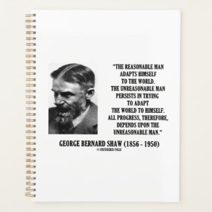 Agenda G. B. Shaw Progress Depende De Um Homem Inrazoáve