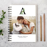 Agenda Galeria de Monogramas Botânicos de 4 Fotos Mensais<br><div class="desc">Galeria Delicada de Monogramas Botânicos de 4 Fotos personalizadas mensalmente.</div>