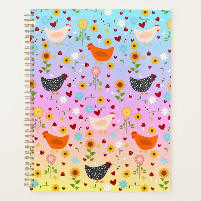 Agenda Galinhas no Jardim ao Sunset (Frente)