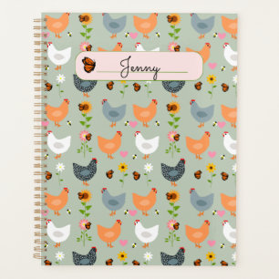 Agenda Galinhas no Planeador Personalizado das Flores