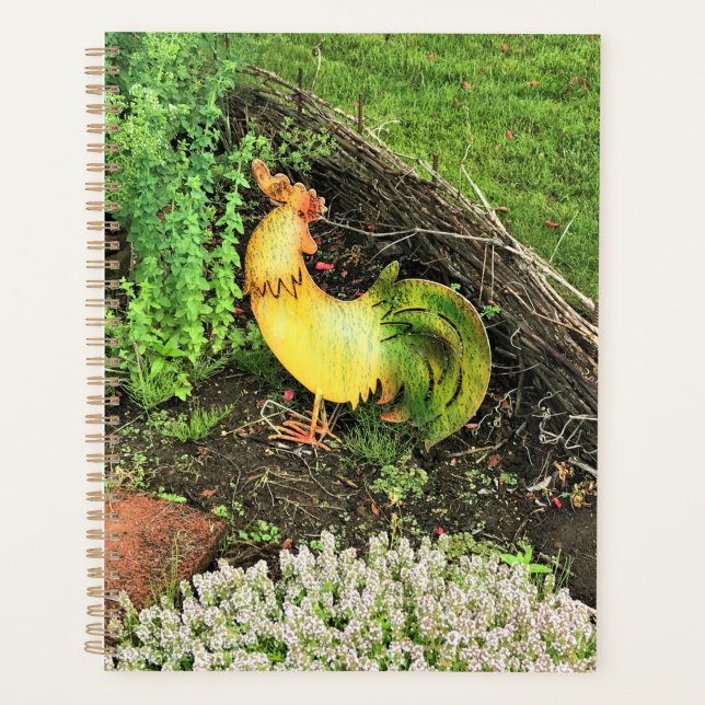 Agenda Galo Amarelo e Verde (Frente)