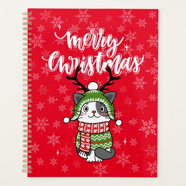 Agenda Gancho de Natal de Gato Bonito Galore (Frente)