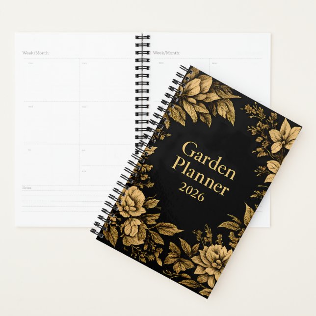 Agenda 🌿✨ Garden Planner 2026 🖤🌼 (Exibição)