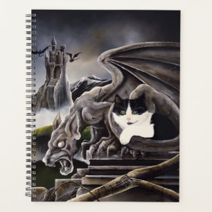 Agenda Gargoyle branco preto