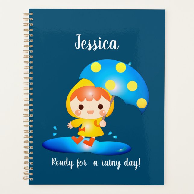 Agenda Garota Dançando Sob A Chuva (Frente)