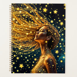 Agenda Garota do sonho cercada por estrelas brilhantes br