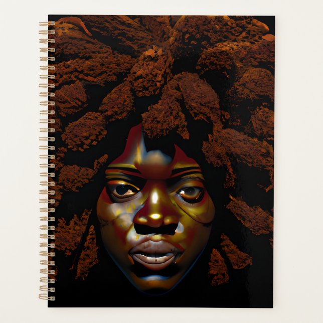 Agenda Garota Negra Magia Aniversário Sista Melanin Mulhe (Frente)