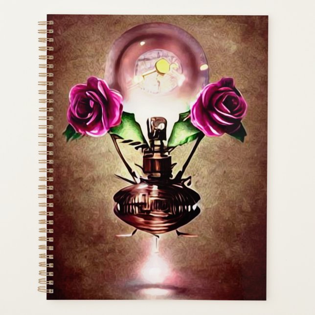 Agenda Garrafa de Perfume Flutuante Steampunk (Frente)