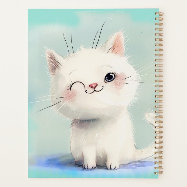 Agenda Gatinho Branco Bonito (Verso)