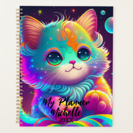 Agenda Gatinho Colorido Bonito