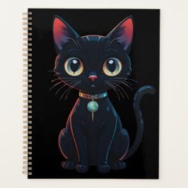 Agenda Gatinho Preto Assustador