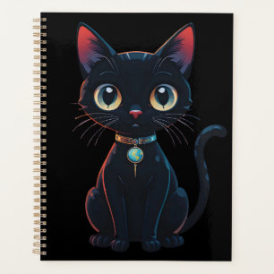 Agenda Gatinho Preto Assustador