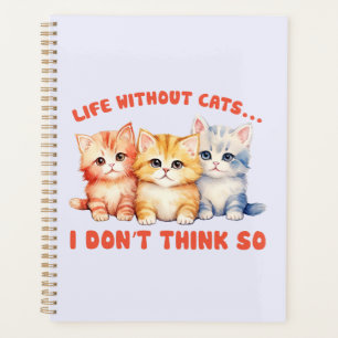 Agenda Gatinhos Coloridos Bonitos - Vida Sem Gatos?