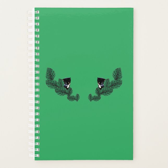 Agenda Gatinhos com Folhas (Frente)