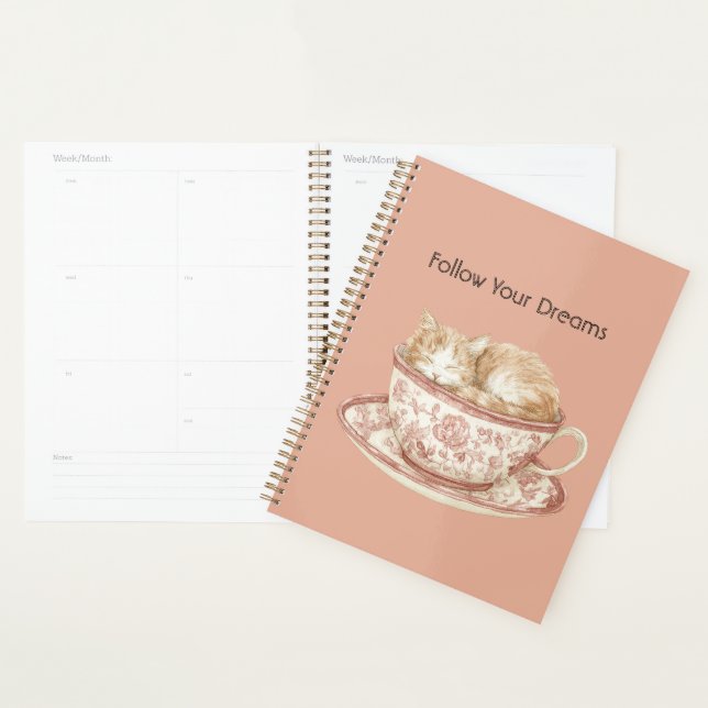 Agenda Gato Adormecido numa Xícara (Exibição)