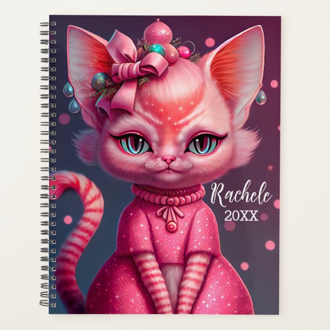 Agenda Gato Animado Fofo (Frente)