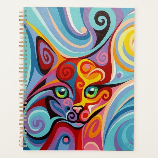 Agenda Gato colorido (Frente)