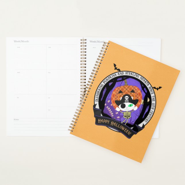 Agenda Gato de esqueleto pirata (Exibição)