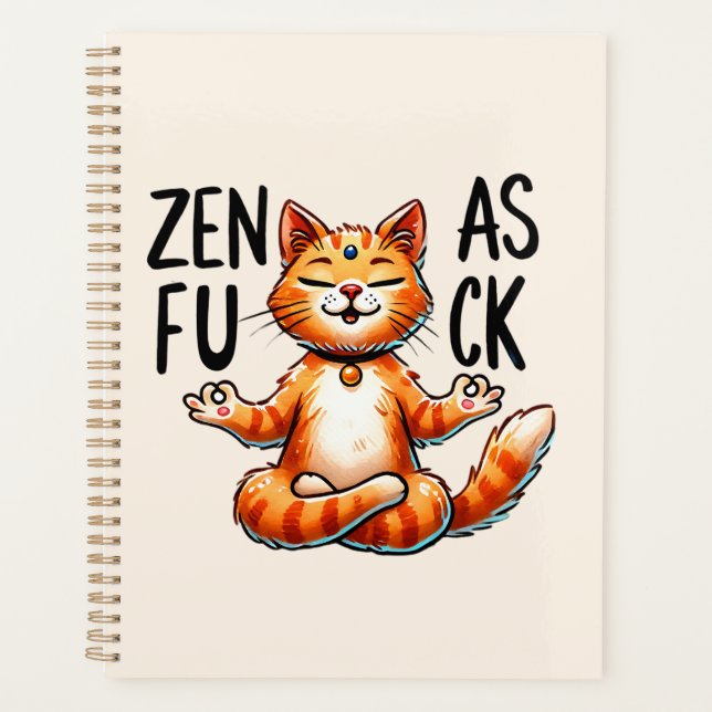 Agenda Gato de ioga - Zen (Frente)