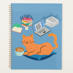 Agenda Gato do Escritor de Procrastinação