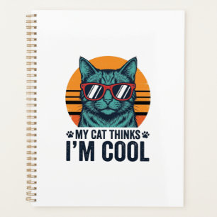 Agenda Gato Engraçado Acha Que Sou Legal Vintage