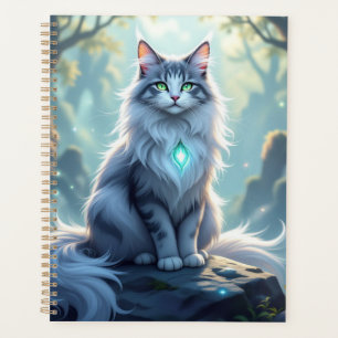 Agenda Gato Fantasia Majestoso com Aura Mística – Alta F