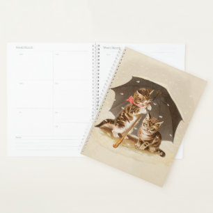 Agenda Gato Kitten gatinho antigo vintage bonito