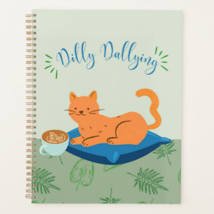 Agenda Gato Laranja Preguiçoso