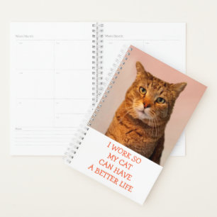 Agenda Gato Personalizado Engraçado