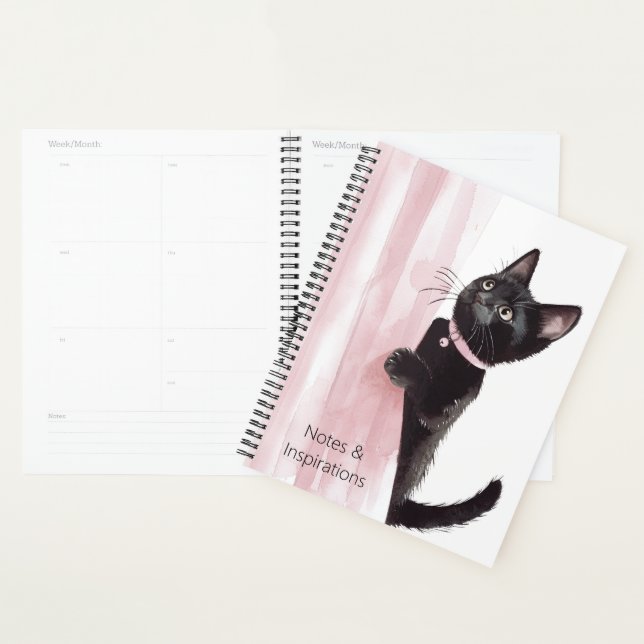 Agenda Gato Preto Cortina Rosa (Exibição)