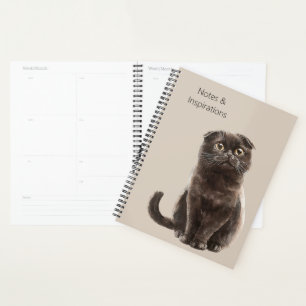 Agenda Gato Preto de Creme  