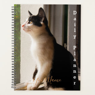 Agenda Gato Preto e Branco - Planificador Diário- HAMbWG