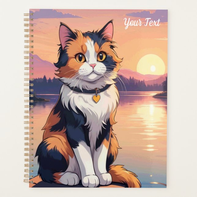Agenda Gato Tricolor junto ao Lago (Frente)