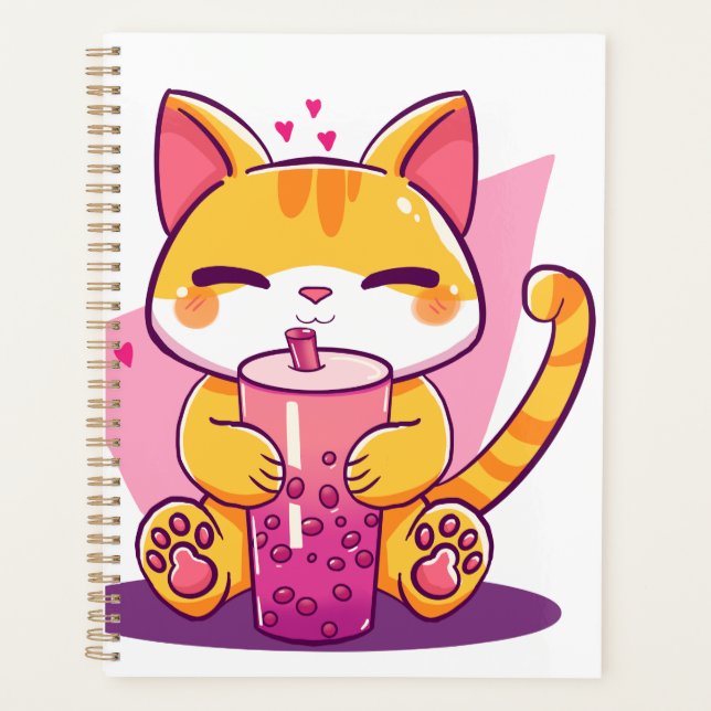 Agenda Gato Vintage Retrô (Frente)