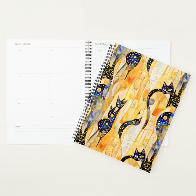 Agenda Gatos abstrato (Exibição)