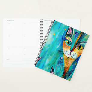 Agenda Gatos abstrato