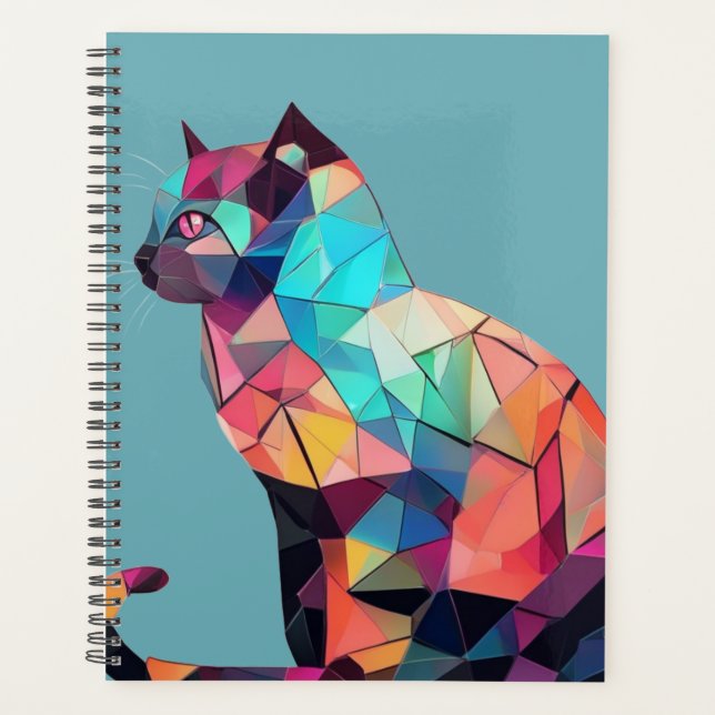 Agenda Gatos abstrato (Frente)