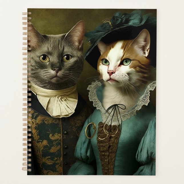 Agenda Gatos em Whimsical Rico (Frente)