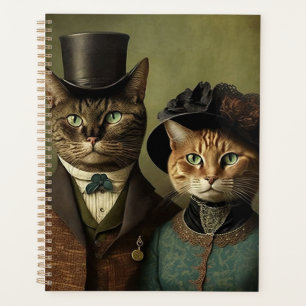 Agenda Gatos Surreais Vestindo Roupas De Rico